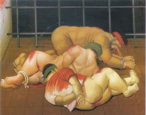 Pintura de Fernando Botero de la serie de crítica humanista Abu Ghraib
