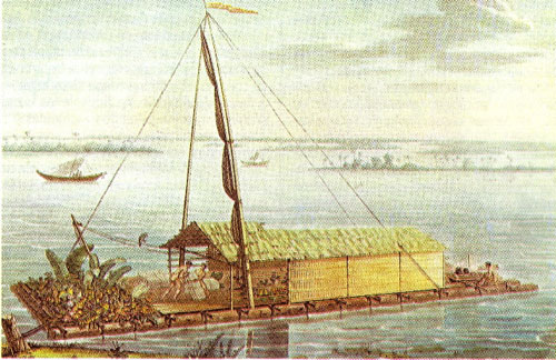 La balsa manteña, vehículo de transporte precolombino que fue usado en el Pacífico Sur hasta comienzos del siglo XX