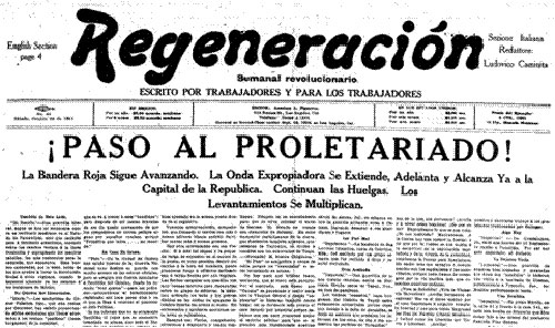 Regeneración, edición trilingüe. Sábado 28 de octubre de 1911