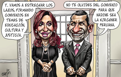 Parece que la intención de Ollanta Humala es que su esposa Nadine Heredia sea la próxima presidente del Perú