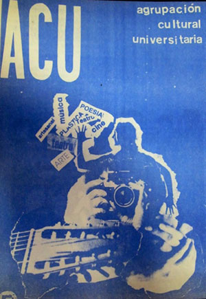 Propaganda de la Agrupación Cultural Universitaria en La Bicicleta No. 1 (1978).