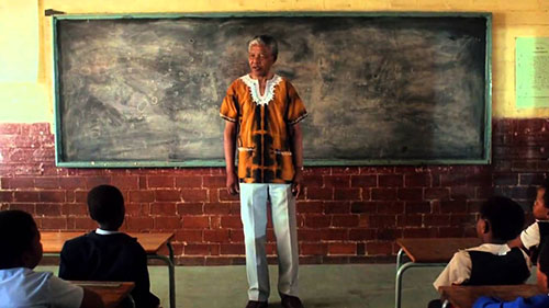 Única actuación del verdadero Mandela en el filme de ficción<em>Malcolm X</em>. Aun no era presidente