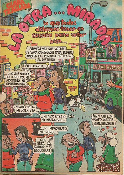 Imagen 6. Comic La otra mirada (Calandria-Usaid, 1998).