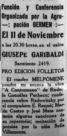 Imagen 4. <em>La Antorcha, </em>10 de noviembre de 1928.