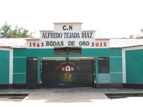 Imagen1. Frontis de la I.E. “Alfredo Tejada Díaz”, Moyobamba.