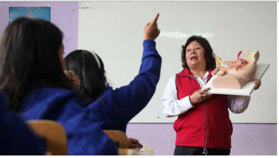 Imagen 3. Educación sexual en las aulas de Ecuador. Fuente: Carvajal  (2015)