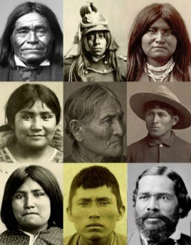 Imagen 6. Collage de apaches. Fines siglo XIX, principios del siglo XX
