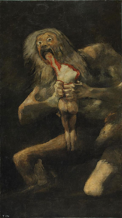 Francisco de Goya, Saturno devorando a un hijo (1823)