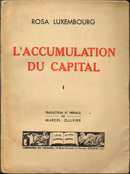 Portada de La acumulación del capital (1913)