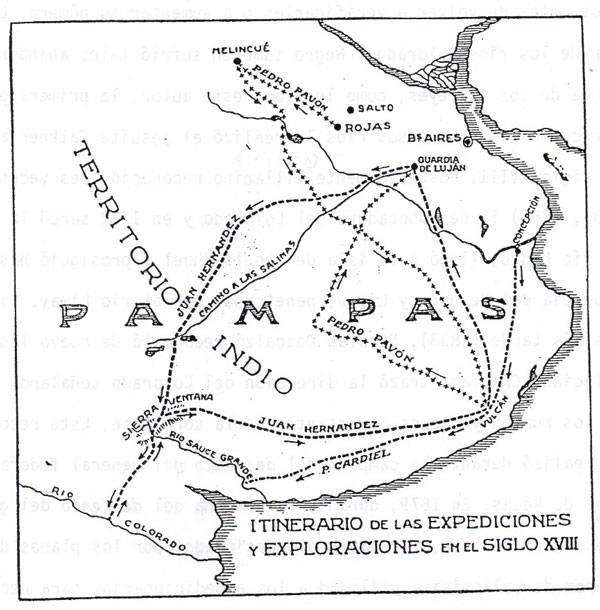 Expediciones y exploraciones en el siglo XVIII (Muñiz, 1931)