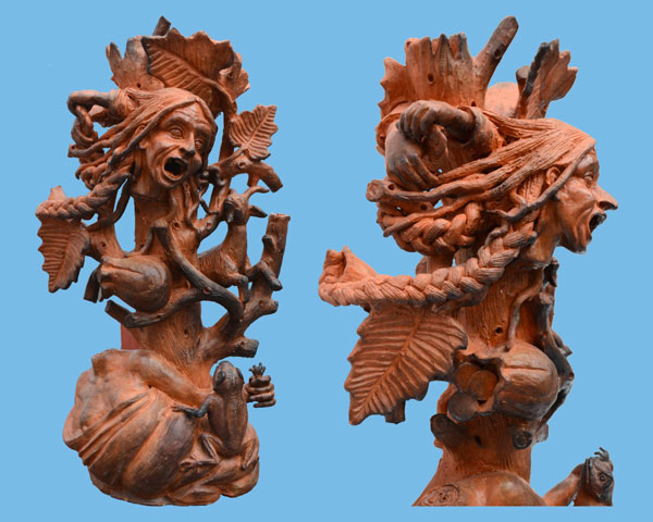 Layqapa uman/Cabeza de bruja (Obra de Arístides Quispe)
