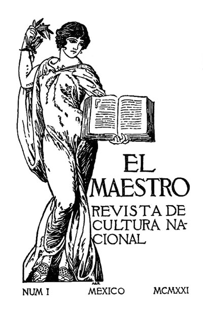 Portada del núm. 1 de El Maestro: Revista de Cultura Nacional (México)