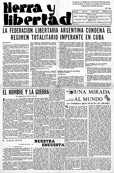 Tierra y Libertad (México), año XIX, núm. 226, marzo de 1962