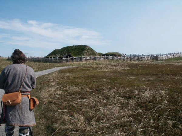 Reconstrucción del poblado vikingo de LAnse aux Meadows