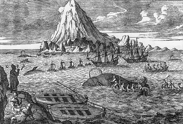 Pesca de ballenas en la costa de Canadá en el siglo XVI
