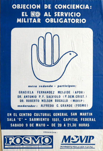 Afiche de una conferencia del FOSMO
