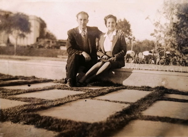 Mario Tirso Melgar Tizón y Elsa Bao Ormea, década de 1940