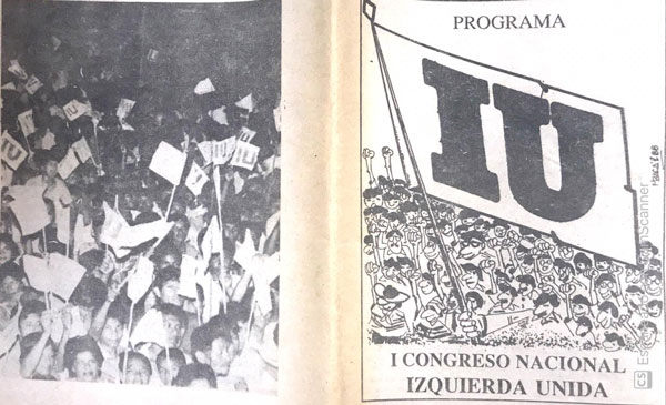 Folleto: Tesis Política IU. I Congreso Nacional Izquierda Unida, (Perú), 1987. En ADRM, Vol. 12, Exp. 28
