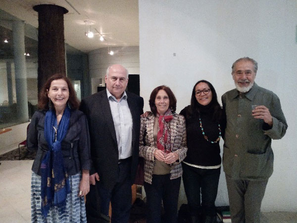 Marcela Dávalos, Eduardo Devés, Marta Casaus, Gloria Graterol y Ricardo Melgar