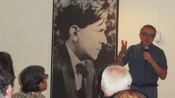 Ricardo Melgar en conferencia en Casa Museo José Carlos Mariátegui, Lima, 29 de abril de 2014
