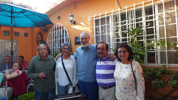 Ricardo Melgar, Guillermo Torres y Socorro Valencia en Cuernavaca, febrero de 2018