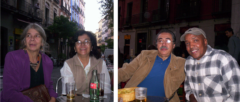 Hilda Tísoc, Ricardo Melgar con Teresa García Giráldez y amigo. Madrid, 2006