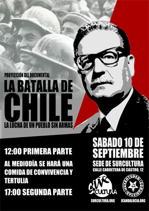 Afiche de <em>La batalla de Chile</em>