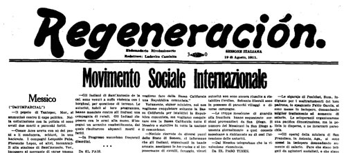 Regeneración. Sección Italiana, 19 de agosto de 1911