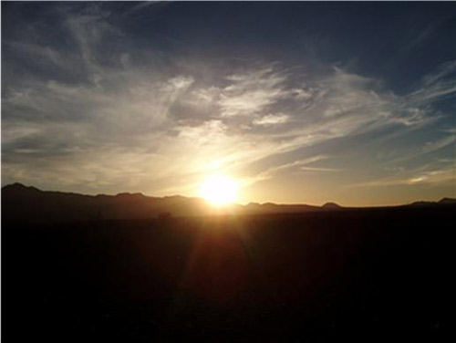 Puesta de sol en la Reserva de la Biósfera de El Pinacate