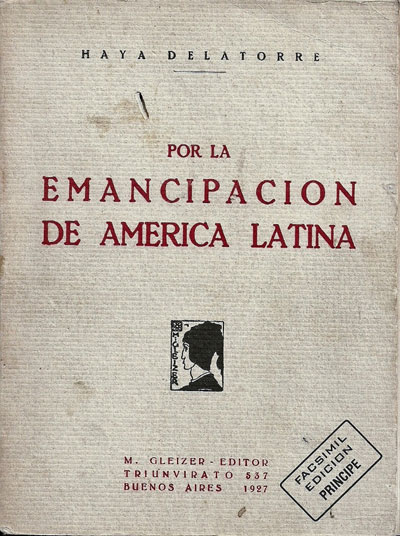 Portada del libro Por la emancipación de América Latina (1927)