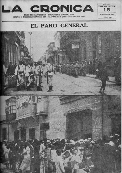 Portada del diario La Crónica (15-05-1919)