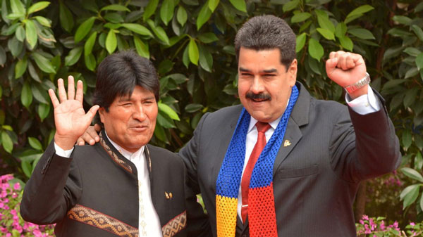 Evo Morales y Nicolás Maduro (2019)
