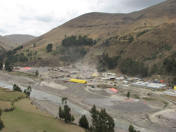 Construcción de la carretera interoceánico, Ccarhuayo, Cusco