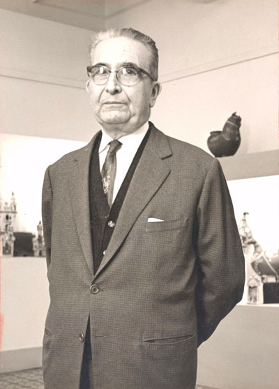 Luis E. Valcárcel en 1964, cuando era director del Museo Nacional de la Cultura Peruana