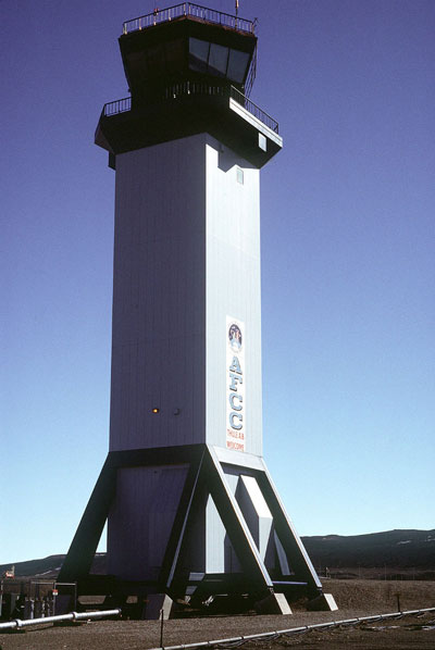 Torre control de la base área estadounidense en Thule (Groenlandia)