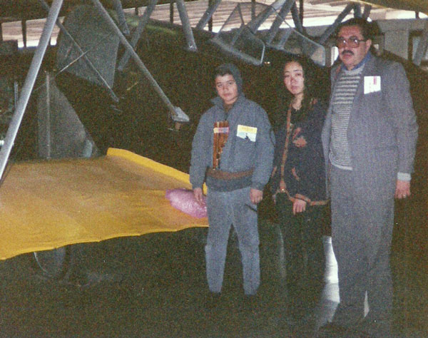Emiliano Melgar, Hiromi Hosoya y Ricardo Melgar Bao, Cusco, julio de 1991