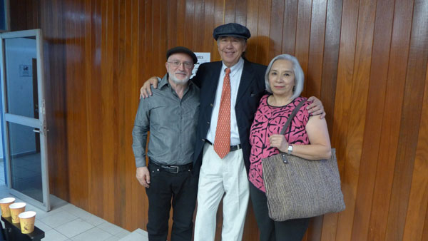 José Miguel Candia, Ricardo Melgar y Olga Gaja