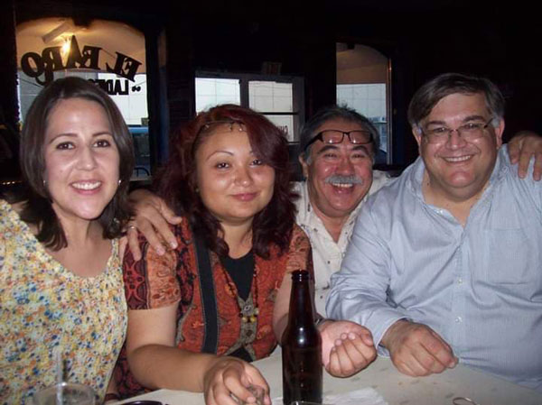 De izquierda a derecha: Hazel Dávalos, Kara Reza, Ricardo Melgar y Carlos González. Ciudad Juárez, 2009