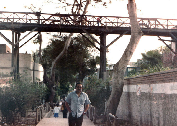 Ricardo Melgar en Barranco, inicios de 1990