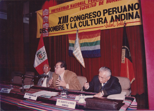 Ricardo Melgar en el XIII Congreso Peruano del Hombre y la Cultura Andina