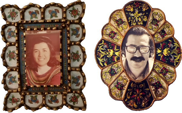 Retratos familiares de Hilda Tísoc y Ricardo Melgar, década de 1970